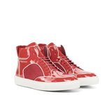 DapperFam Dante in Red High Top Multi — Style 4738