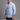 Levy// Cotton Knit-Stretch Button-Up Shirt With Contrast Details // Blue // Tailored Fit (Fitted)