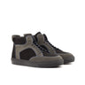 DapperFam Dante in Grey / Black Lux Suede and Kid Suede