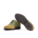 DapperFam Fabrizio in Camel / Olive Lux Suede and Painted Full Grain