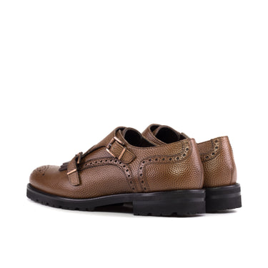 DapperFam Bianca in Burgundy / Med Brown Pebble Grain