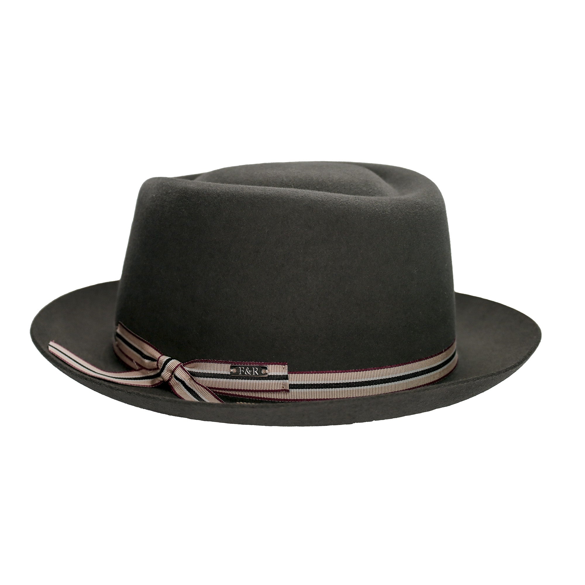 Fernandez Roche Fernandez y Roche Irving Grey Fur Felt Fedora Hat | DAPPERFAM