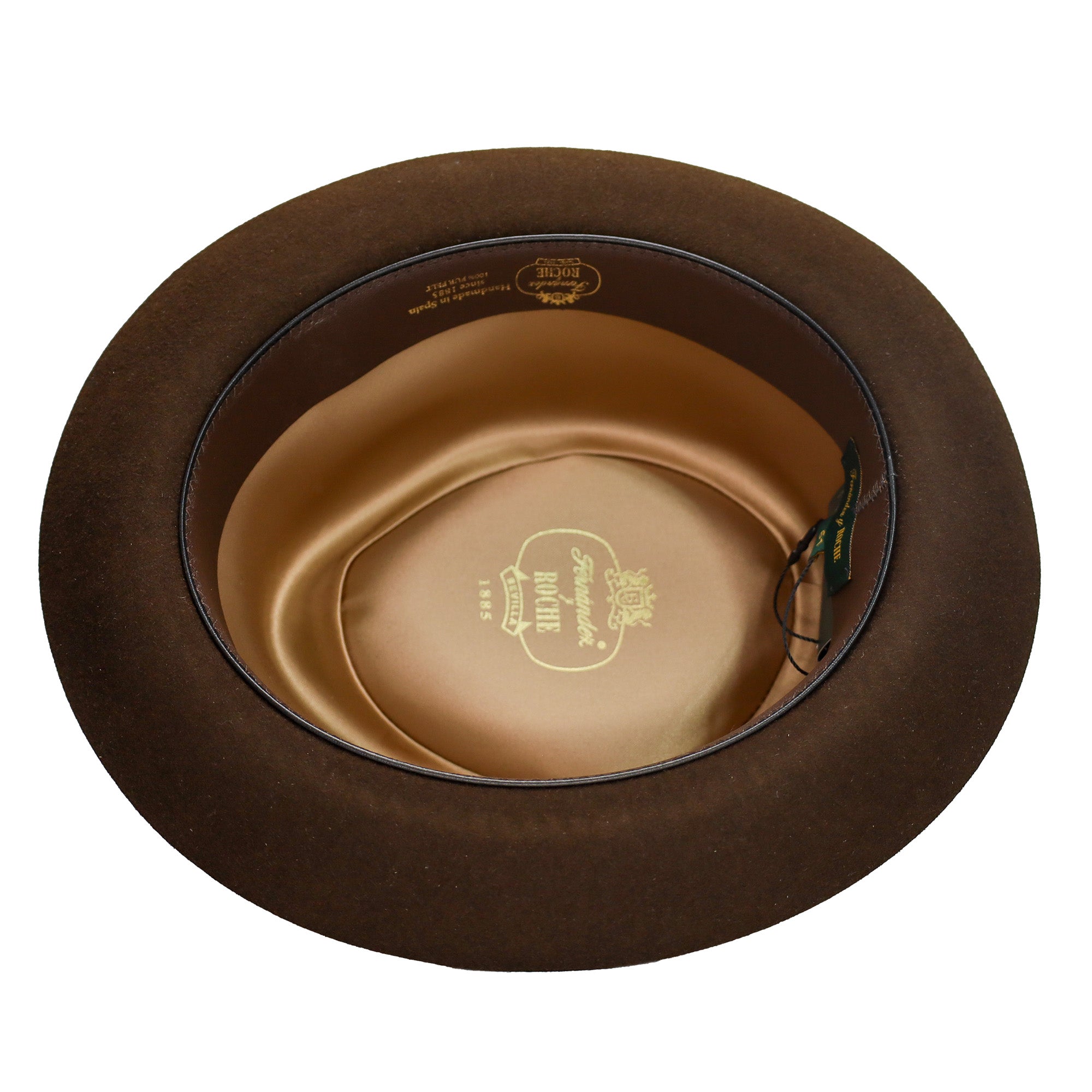 Fernandez Roche Fernandez y Roche Irving Brown Fur Felt Fedora Hat | DAPPERFAM
