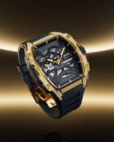 Paul Rich US Diamond Astro Skeleton Mason Gold Watch