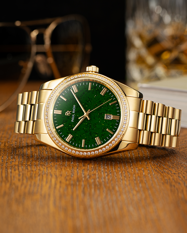 Paul Rich US Legacy Gold Aventurine Green Watch