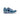 Belvedere Gino in Antique Caribbean Blue / White Genuine Ostrich Leg and Soft Calf Sneaker in Antique Caribbean Blue White #color_ Antique Caribbean Blue White