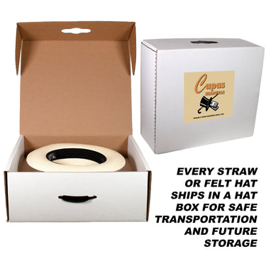 Capas The Untouchable Toyo Straw Center Crease Fedora