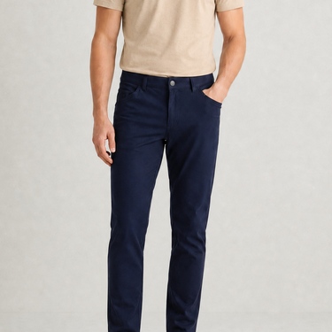 NEW & UPDATED Super - Stretch Men's Chinos //Casual// Navy - Performance Collection