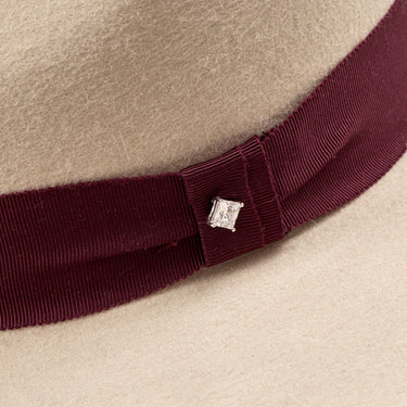 Bellissimo Stud in Silverbelly Fur Felt Fedora
