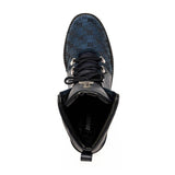 Mauri O.G in Wonder Blue Mens Exotic Crocodile / Ostrich / Fabric / Calf-Skin Leather Boots