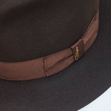 Bellissimo Jones in Chocolate Brown Fur Felt Fedora