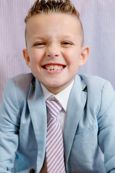 Iris Stripe - Boys Tie — view 6