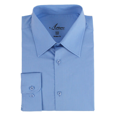 Arturo Dress Shirts 200SLIM Dress Shirt in Lt Blue