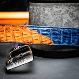 Luciano Belt Blue / Brandy