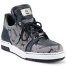 Mauri Supreme 8440/1 Crocodile / Fabric / Leather Sneakers (MA5490) - Black/Grey/Black/Black