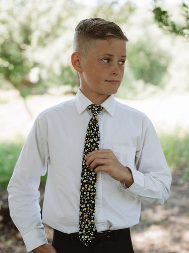 Midnight Floral - Boys Tie — view 4