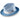 Montique Triple Crown Pinch Front Straw Fedora in Chambray #color_ Chambray
