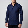 Geo Button-Up Shirt With Contrast Details // Navy // Contemporary Fit (Regular)