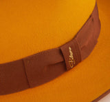 Bellissimo Fox in Sunset Orange Fur Felt Fedora