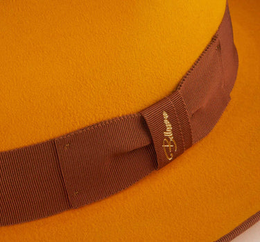 Bellissimo Fox in Sunset Orange Fur Felt Fedora