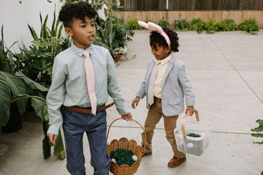 Peony Stripe - Boys Tie — view 4