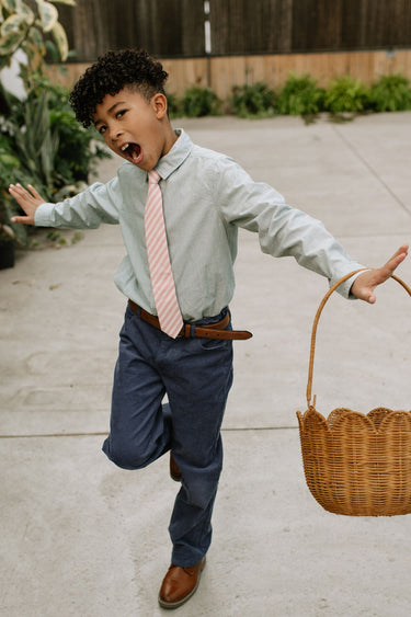 Peony Stripe - Boys Tie — view 7
