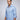 Lt Blue Long Sleeve Shirt with contract trimming // Dual cuffs// contemporary fit- Final Sale in #color_