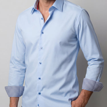 Daniel Button-Up Shirt With Contrast Details // Blue // Contemporary Fit (Regular)