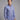 Blue Long Sleeve Shirt with contract trimming // Dual cuffs// contemporary fit- Final Sale in #color_