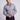Blue Long Sleeve Shirt with contract trimming // Dual cuffs// contemporary fit- Final Sale in #color_