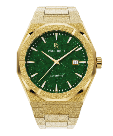 Paul Rich US Frosted Star Dust II Gold Green Watch in Automatic