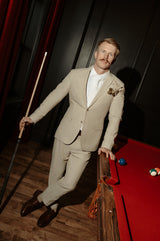 Quilted White - Men's Tie — view 5