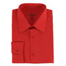 Arturo Dress Shirts 200SLIM Dress Shirt in Red #color_ Red