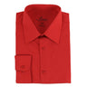 Modern Fit Dress Shirt in Red in Red