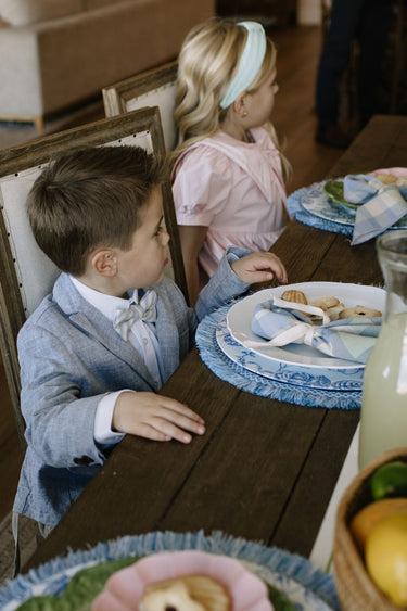 Robin Egg Stripe - Boys Bow Tie — view 6