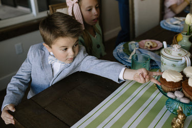 Robin Egg Stripe - Boys Bow Tie — view 2
