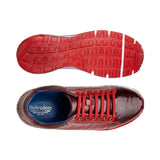 Belvedere Sacco in Burgundy / Antique Cherry Ostrich Leg Sneakers
