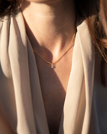 Sapphire Necklace - Gold