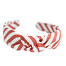 Scarlet Stripe Women's Knotted Headband