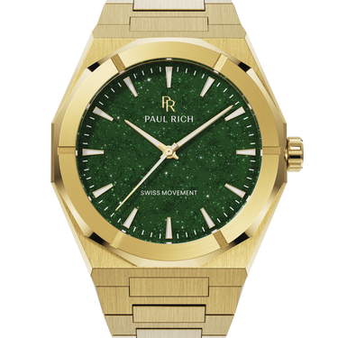 Paul Rich US Star Dust II Gold Green Watch