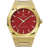 Paul Rich US Star Dust II Gold Red Dress Watch