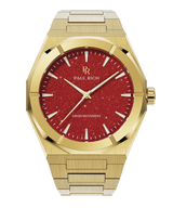 Paul Rich US Star Dust II Gold Red Dress Watch