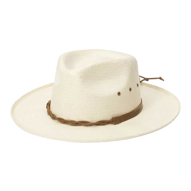 Stetson Helena Toyo Straw Fedora in Natural #color_ Natural