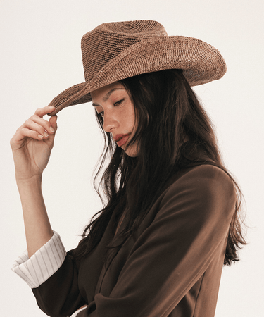 Gigi Pip Ames Packable Straw Cowboy Hat