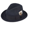 Ferrecci Brooks in Navy Blue Australian Wool Felt Trilby