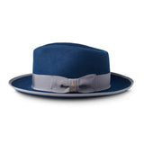 Bellissimo Duke in Sapphire Blue Wool Fedora