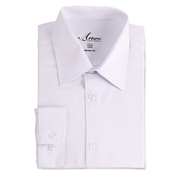 Arturo Dress Shirts 200SLIM Dress Shirt in White
