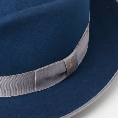 Bellissimo Duke in Sapphire Blue Wool Fedora