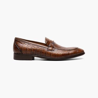 Stacy Adams Men\'s Ferdinand Leather Moc Toe Slip On Loafers Black Croc Size 7 Stacy Adams Men main image 2