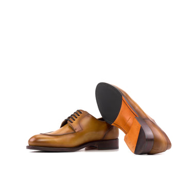 DapperFam Lorenzo in Cognac Men's Italian Leather Derby Split Toe in #color_